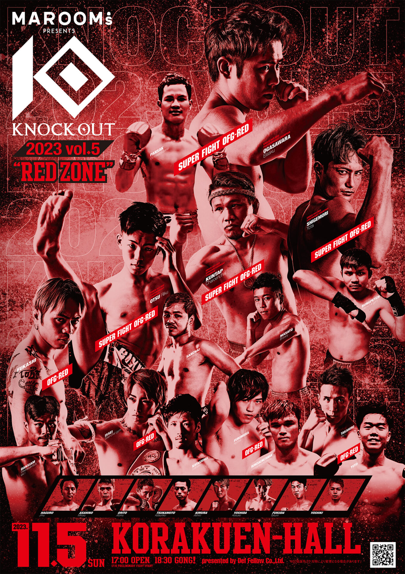 MAROOMS presents KNOCK OUT 2023 vol.5 “RED ZONE”